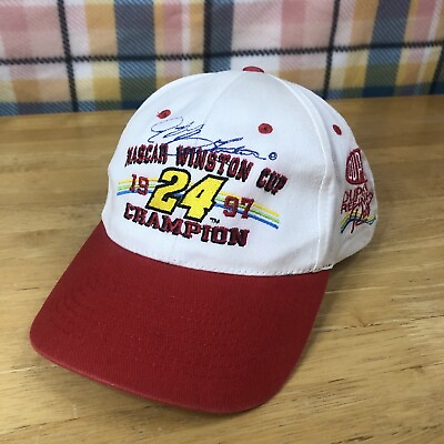 #ad Vintage 1997 Nascar Winston Cup Champion Jeff Gordon #24 Competitors View Hat