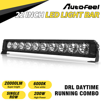 #ad #ad 22 Inch LED Light Bar DRL Single Row For Offroad Driving SUV Boat Truck ATV Jeep