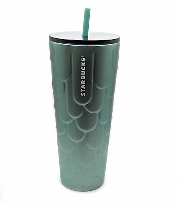 #ad 2022 Starbucks Mermaid Siren Tail Scale Venti 24oz Tumbler Cold Cup