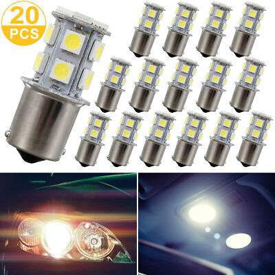#ad RV Interior LED Light Bulb 20Pc 12V 6000K 13 SMD Bright Car Backup Turn Light👛