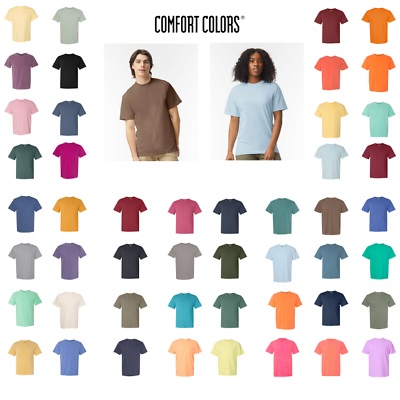 #ad Comfort Colors 1717 Garment Dyed Heavyweight T Shirt Ringspun Crew Neck S 3XL