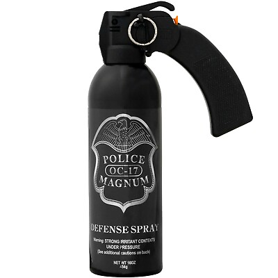 #ad Police Magnum pepper spray 16 oz Pistol Grip Fogger Defense Security Protection
