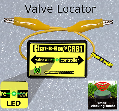#ad ✅Lawn Valve Locator the orginal Chat R Box® w LED power indicator