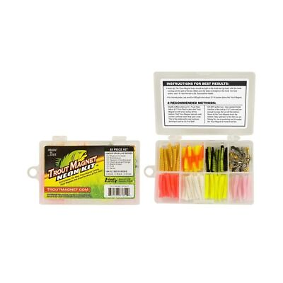 #ad Leland Trout Magnet Kit amp; Grubs Shad Darts NEON KIT 85 Piece Made in USA