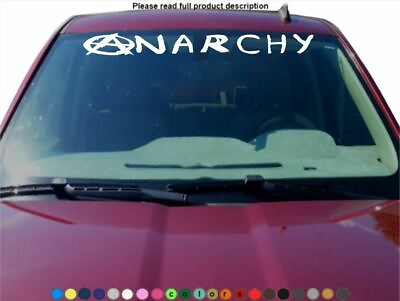 #ad ANARCHY Windshield Sticker Decal Graphic brandon 2024 cut car truck fjb freedom