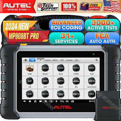 #ad Autel 2024 MaxiPRO MP808BT Pro Automotive Scanner Diagnostic Tool Android 11.0