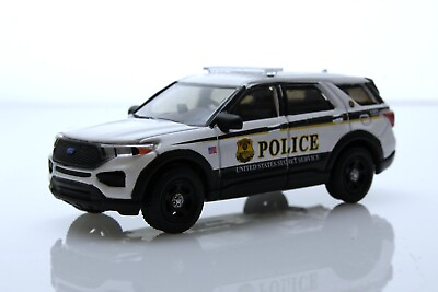 #ad 2021 Ford Explorer USA Secret Service Federal Police 1:64 Scale Diecast Model