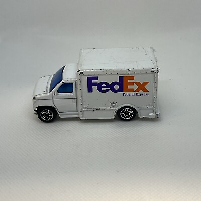#ad Matchbox 1998 Fedex Federal Express Ford Delivery Truck 1:80 Scale Die Cast Car