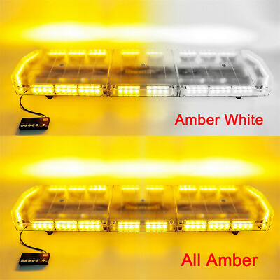 88 LED 48quot; Emergency Amber Strobe Light Bar Tow Truck Response Traffic Advisor