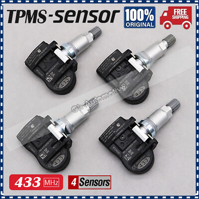 #ad New 4X 68252495AC Tire Pressure Sensor TPMS For Cherokee Dodge Jeep Grand SRT