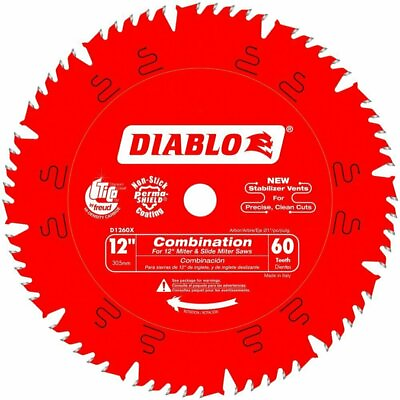 #ad Diablo D1260X 12quot; x 60 Tooth Combination Blade New