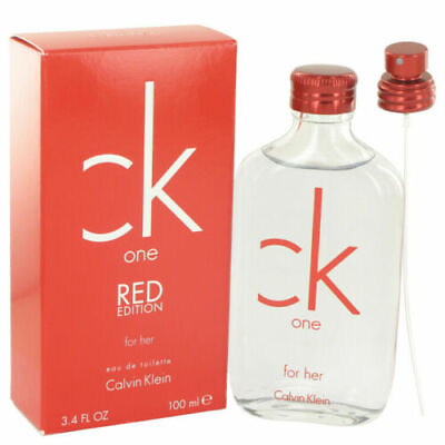 #ad Ck One Red by Calvin Klein 3.4 oz EDT Perfume Spray For Women