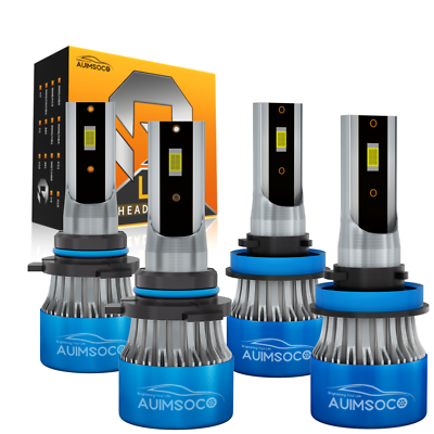 #ad Q2 Series LED Headlight Bulbs Conversion Kit 9005 H11 High Low Beam White 6500K