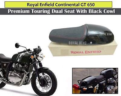 #ad Royal Enfield quot;Continental GT amp; Interceptor 650 Premium Dual Seat amp; Black Cowlquot;