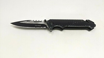 #ad Tac Force TF 916 Tactical Rescue Folding Pocket Knife Combo Edge Liner Lock SS