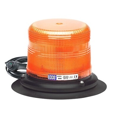 #ad Ecco 6550A VM 6500 Series Beacon Light Amber Lens Vacuum Mount 12 48 Volt