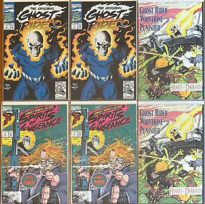 #ad GHOST RIDER MARVEL COMICS 1991 92 Lot #misc. 2 EACH 6 TOTAL VERY GOOD