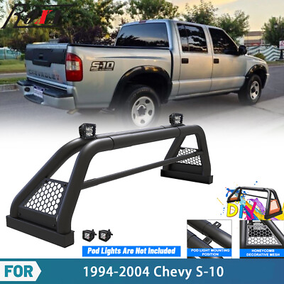 #ad Universal DIY Adjustable Truck Bed Chase Rack Roll Bar For 1994 2004 Chevy S 10