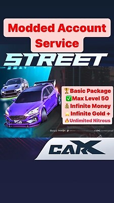 #ad CarX Street Modded Account Infinite Money Gold Max Level Unlimited Nos 1.3