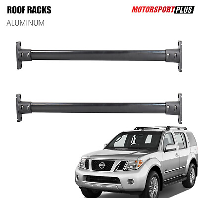#ad Pair Top Roof Rack Cross Bar Crossbars Aluminum Fit 2005 2012 Nissan Pathfinder