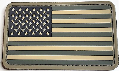 #ad American Flag Stars Stripes Pvc Rubber Light Green