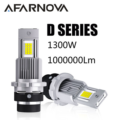 #ad 1Set D2S D2R D4S D4R Car LED Headlight Bulb Plug and Play 1300W 1000000Lm 6000K