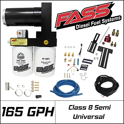 #ad FASS Industrial Series Diesel Fuel System Class 8 Semi 165GPH Universal