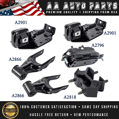 #ad 6PC Motor Mounts Set for Buick Century V6 3.1L 1997 2005 A2901 A2866 A2796 A2818