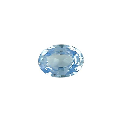 #ad 0.98ct CEYLON Sapphire Light Blue Oval Cut NATURAL 7x5.2mm Loose Gem VVS