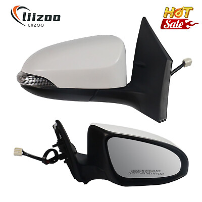 #ad Pair Side Mirror for Toyota Corolla 2014 19 Power Heated Lamp Left amp; Right White