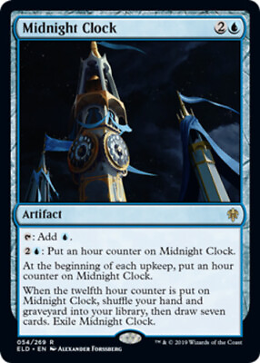 #ad Midnight Clock x1 NM Magic the Gathering 1x Throne of Eldraine mtg card