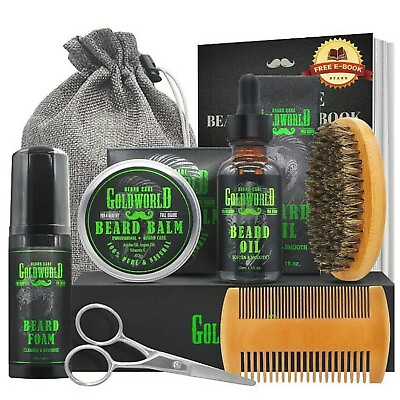 #ad Goldworld Beard Healthy Hair Growth Care Grooming Kit Gift Set For Men *NEW*