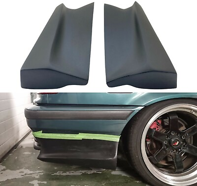 #ad Rear Bumper Spats Splitter Lip Spoiler Apron Set Fits BMW E36 Standard Bumper