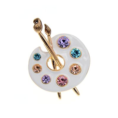 #ad Female Brooch Rhinestone Clothes Pin Women Suit Accessory Fashion Party Gold New