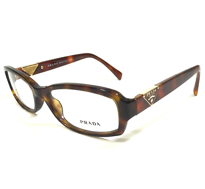 #ad PRADA Eyeglasses Frames VPR 10N AB6 1O1 Gold Tortoise Gold Oval 51 16 135