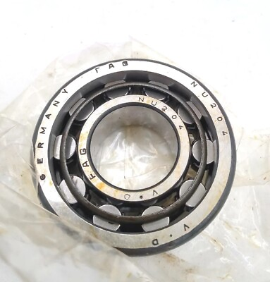 #ad 1Pcs New FAG Cylindrical roller bearing Nu204 20×47×14mm NU204 E TVP2