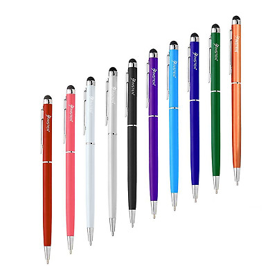#ad 10 Pack 2 in 1 Pencil Stylus Touch Screen Ballpoint Pen for iPad iPhone Tablet