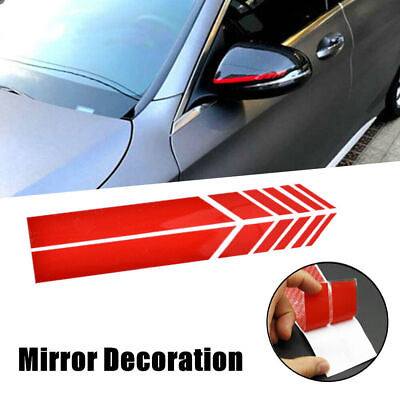 #ad Rearview Mirror Decoration 5D Carbon Fiber Sticker Stripe Decal Car Accessories