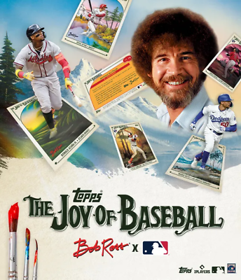 #ad #ad 2023 Topps X Bob Ross The Joy of Baseball Base #1 100 Choose Your Card