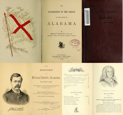 #ad Alabama History Genealogy Ancestry Families Records 107 Old Books on DVD