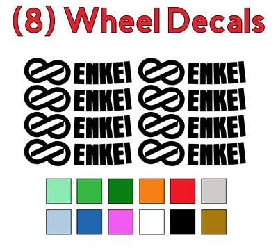 #ad 8 Enkei Logo Vinyl Decals Stickers for GTC01 PF01 RPF1 Wheels Rims