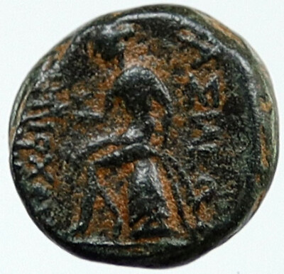 #ad ANTIOCHOS III Megas 222BC RARE R1 Ancient Greek SELEUKID Coin APOLLO i115523