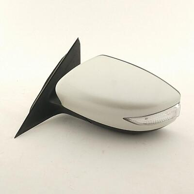 #ad OEM Side View Door Mirror For Altima Left Wht Blk Text Pwr Cvr Scratch
