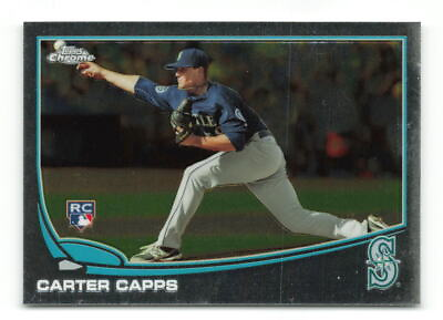 #ad 2013 Topps Chrome Carter Capps #170 RC Seattle Mariners Baseball Card
