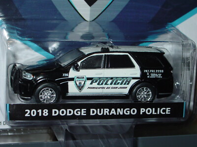 #ad #ad GREENLIGHT 2018 DODGE DURANGO SAN JUAN POLICIA POLICE COLLECTIBLE CAR Bamp;W MIP