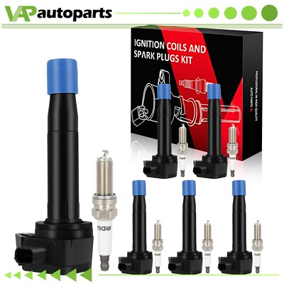 #ad 6 For 2011 2017 Honda Odyssey 3.5L V6 Ignition Coil amp; Spark Plug
