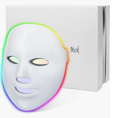 #ad LED Face Màsk 7 Color LED Face Màsk Light Theràpy LED Facial Skìn Care Màsk
