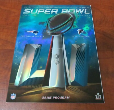 #ad NFL 2017 Super Bowl LI Game Program New England Patriots vs. Atlanta Falcons