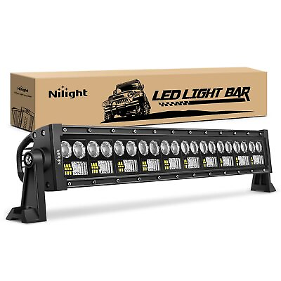 #ad Nilight LED Light Bar 22Inch 150W 7D 15000LM Double Row Flood Spot Combo Lig...