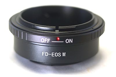 #ad Canon FD Mount Lens to Canon EOS M EF M Mirrorless Camera Adapter Ring M M2 M10